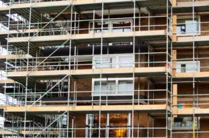 East County San Diego Scaffolding multi-level residential scaffolding for exterior renovation work